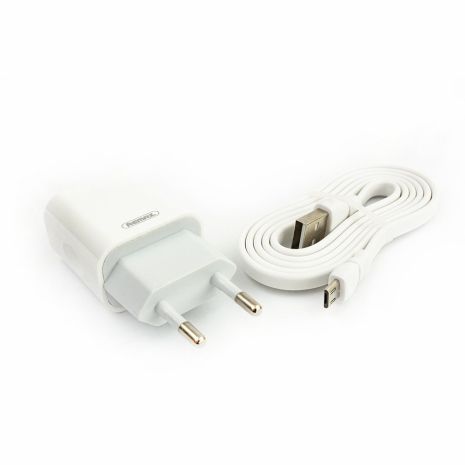 Зарядний пристрій Remax RP-U14i Traveller 2.4A 1USB + Cable Lightning white