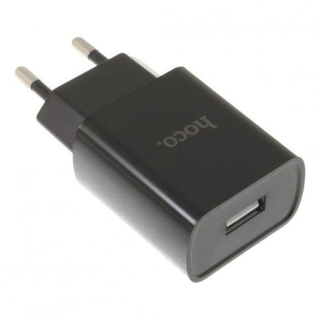 Зарядний пристрій Hoco DC20A (1USB/2.1A) Black