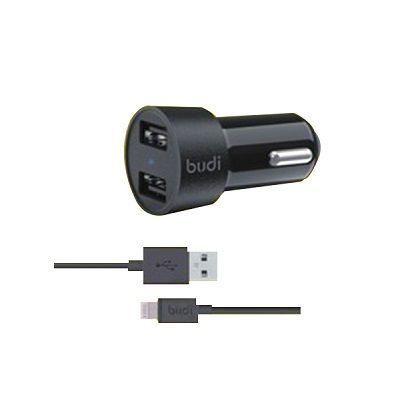 Автомобільне ЗУ Budi M8J622L 4.8A 2USB/Lightning