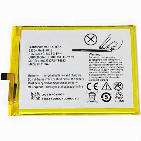 Акумулятор LI3822T43P3h786032 для ZTE Blade A515/Blade L6/Blade V6/Blade X7/Blade Z7 [Original PRC] 12 міс. гарантії