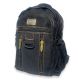 Брезентовий рюкзак, 20 л, чорний, три відділення, з бічними кишенями