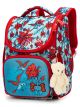 Ранец школьный Sky Name одно отделение, красно-голубой - Одноотделочный школьный ранец Sky Name