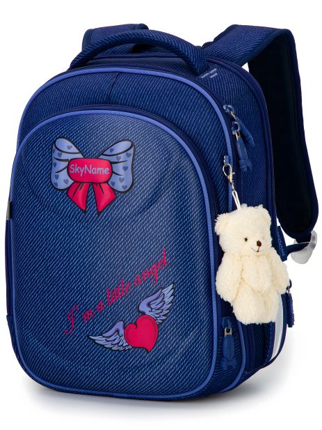 Школьный ранец Winner One/Sky Name синий на три отделения Школьный ранец Winner One/Sky Name синий на три отделения
