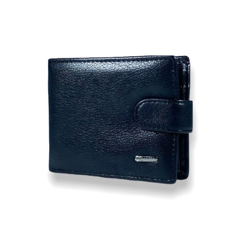 Черный мужской кошелек Balisa LY004-78 из кожзаменителя с застежкой-кнопкой, размер: 11*10*3 см