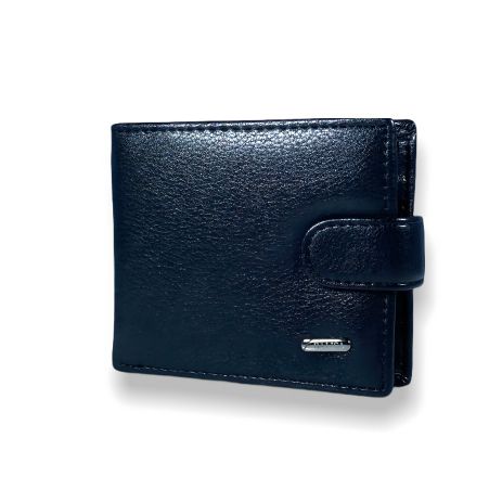 Двухсекционный мужской кошелек для купюр, черный