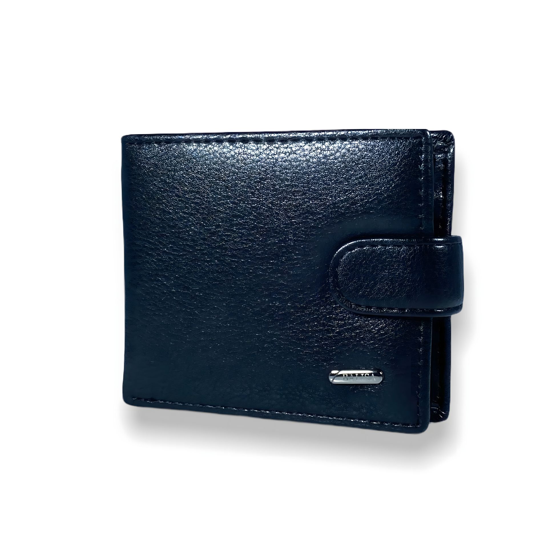 Чоловічий гаманець для купюр на два відділи, чорний Чоловічий гаманець для купюр на два відділи, чорний