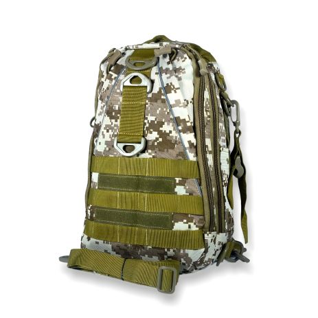 Піксельна сумка-рюкзак через плече, два відділи, внутрішня кишеня