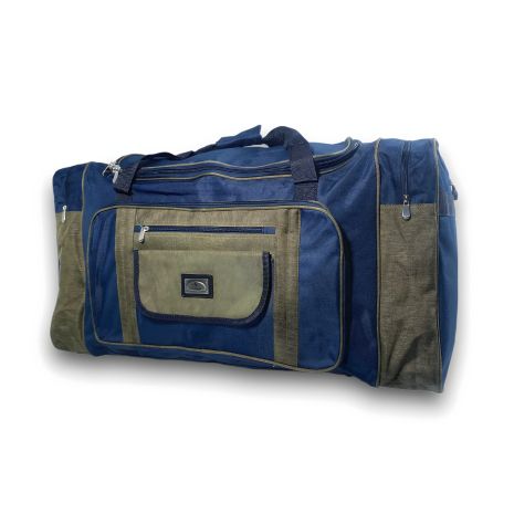 Велика дорожня сумка FENJIN з одним відділенням і боковими кишенями, синя, 70*35*30 см