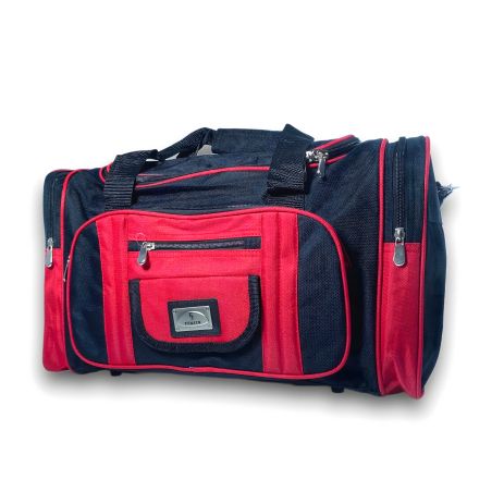 Подорожня сумка одне відділення, 37 л, чорно-червона