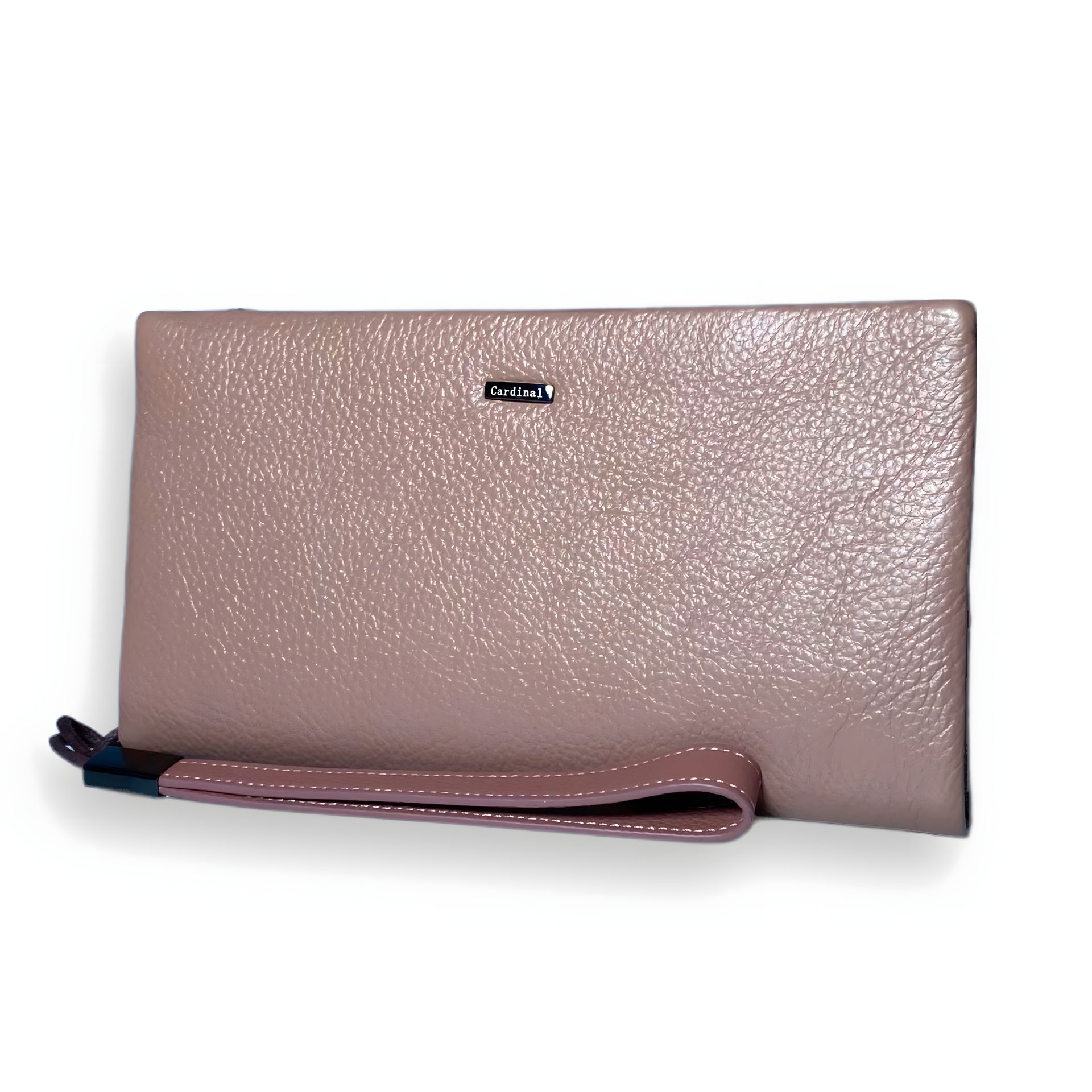 Элегантный кошелек из кожи, цвет пудра Элегантный кошелек из кожи, цвет пудра