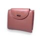 Розовый кошелек из натуральной кожи с 2 отделами для женщин Розовый кошелек из натуральной кожи с 2 отделами для женщин