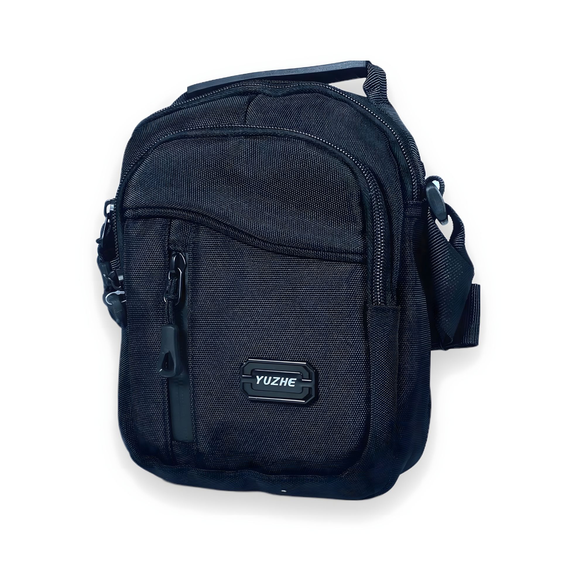 Сумка через плече, два відділення, внутрішня кишеня, чорна Сумка через плече, два відділення, внутрішня кишеня, чорна