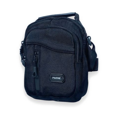 Сумка через плече, два відділення, внутрішня кишеня, чорна