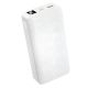 Повербанк XO PR144 (20000mAh / Out: USB-A 22.5W QC3.0,Type-C PD 20W / In: Lightning, Type-C 18W ) с LED Дисплеем, Белый