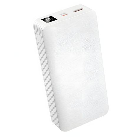 Повербанк XO PR144 (20000mAh / Out: USB-A 22.5W QC3.0,Type-C PD 20W / In: Lightning, Type-C 18W ) с LED Дисплеем, Белый Повербанк XO PR144 (20000mAh / Out: USB-A 22.5W QC3.0,Type-C PD 20W / In: Lightning, Type-C 18W ) с LED Дисплеем, Белый