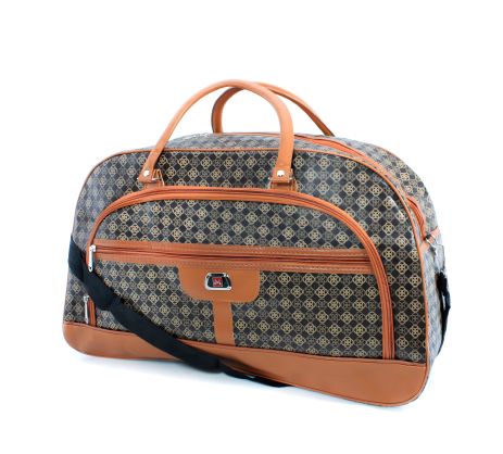 Сумка-саквояж дорожня, тканина гранітоль, 35л, один відділ, принт 1