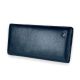 Шкіряний чорний гаманець з внутрішніми відділеннями на блискавках та двома осередками для карт