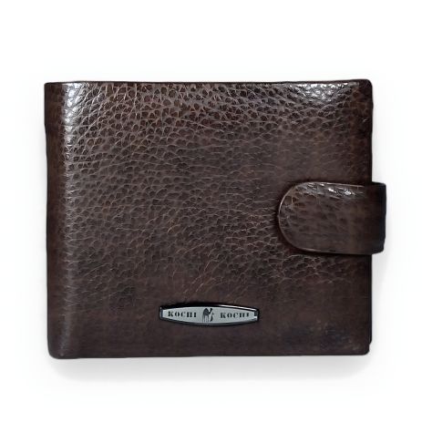 Кожаный мужской кошелек коричневого цвета