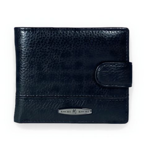 Чоловічий шкіряний гаманець, чорний колір