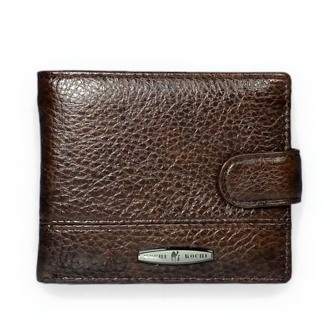 Чоловічий Гаманець, 2 Відділення для Купюр, 5 для Карток, Колір Коричневий