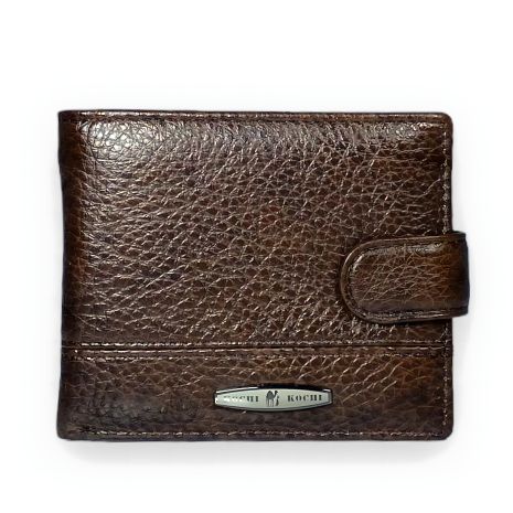 Чоловічий Гаманець, 2 Відділення для Купюр, 5 для Карток, Колір Коричневий