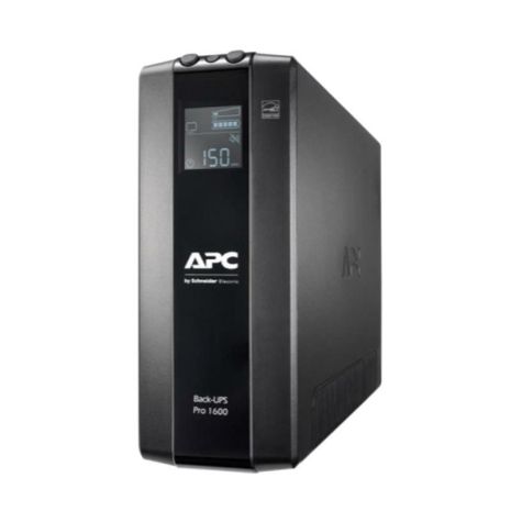 ДБЖ APC Back-UPS Pro BR 1600VA, Lin.Int., AVR, 8 х євро, LCD, USB, RJ-11, RJ-45, метал (BR1600MI)