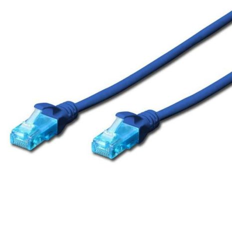 Патч-корд Digitus (DK-1511-010/B) cat.5e, UTP, 1м, AWG 26/7, PVC, синий