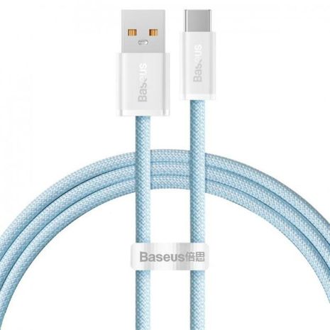 Кабель Baseus Dynamic USB-USB Type-C, 20V/5A, 100W, 1м Blue (CALD000603)