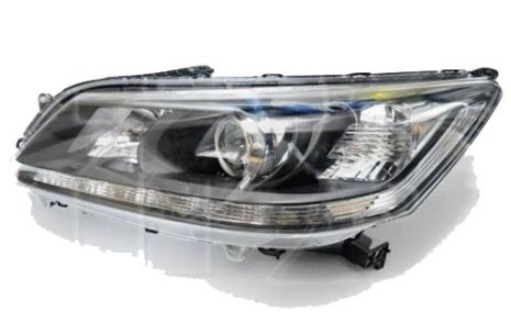 Фара передня права Honda Accord 9 седан 13-15 (біла вставка + LED) (Depo)