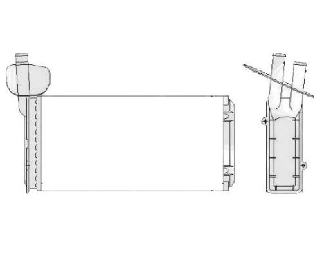 Радіатор пічки VW Transporter T4 (AVA) FP 74 N173-X
