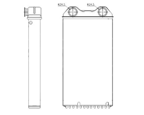 Радіатор пічки Opel Vivaro, Renault Trafic (NRF)