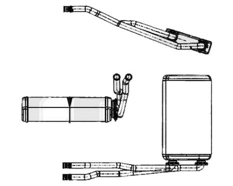 Радіатор пічки BMW 3 (NRF) FP 14 N96