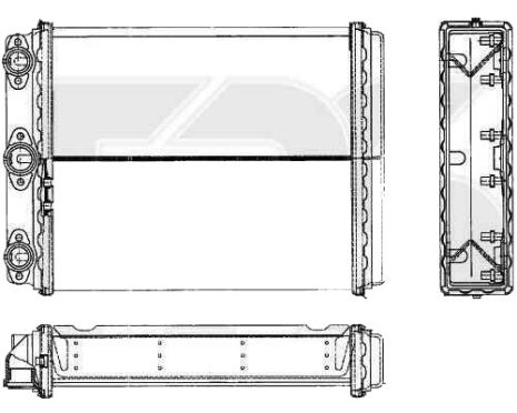 Радіатор пічки Mercedes W124 E-Class (FPS)