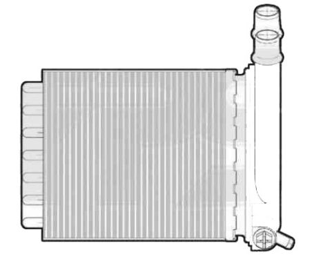 Радіатор пічки Citroen Jumpy, Fiat Scudo, Peugeot Expert (07-12) (AVA)