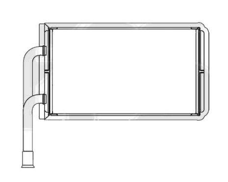 Радіатор пічки Ford Transit 00-06 (FPS)
