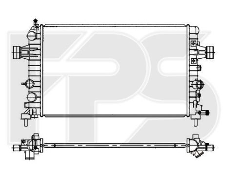 Радіатор Opel Astra H (04 -)