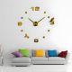 Большие настенные 3D-часы 100 см Timelike™ Птичка-B детские золотистые Большие настенные 3D-часы 100 см Timelike™ Птичка-B детские золотистые