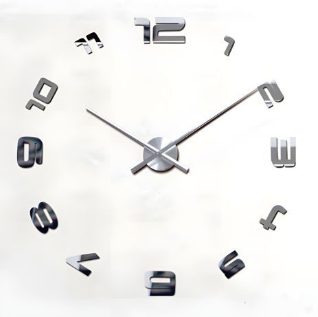 3D Настінний дзеркальний годинник 130 см NC (Чехія), арабські-S 3D Настінний дзеркальний годинник 130 см NC (Чехія), арабські-S