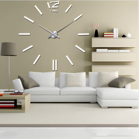 Timelike™ 3D годинник 100 см великий настінний Палички-S офісний білий Timelike™ 3D годинник 100 см великий настінний Палички-S офісний білий
