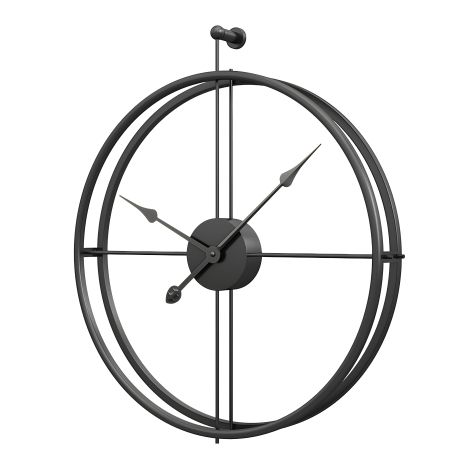Металевий настінний годинник Ti-Time (55х52 см) лофт Loft1-G-500 чорний