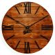 Часы настенные Лофт Деревянные Glozis Nevada Rust (40 см) [Дерево, Металл]