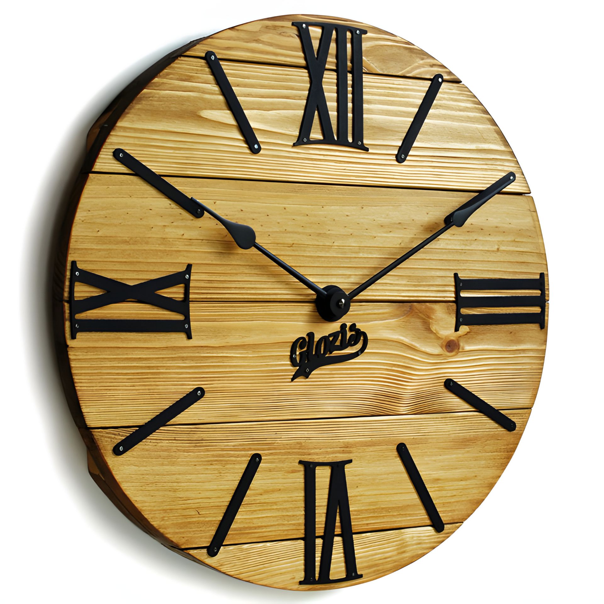 Деревянные настенные Часы Лофт Glozis Nevada Gold 40 см (Дерево, Металл) Деревянные настенные Часы Лофт Glozis Nevada Gold 40 см (Дерево, Металл)
