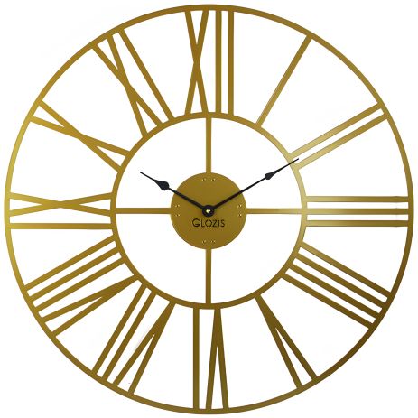 Настінний Годинник металевий Glozis Cambridge Bronze Кембридж бронза (70 cм) [Метал, Відкритий, Кольори]