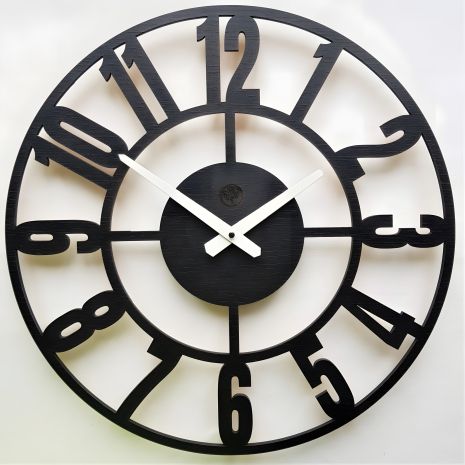 Часы настенные Ti-Time (45 см) Лофт3 [МДФ] черные