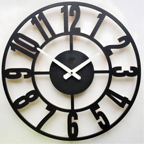 Часы настенные Ti-Time (45 см) Лофт3 [МДФ] черные
