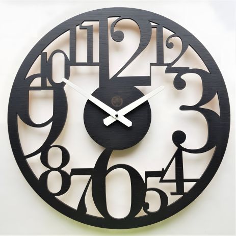 Годинник настінний Ti-Time Лофт2 (45 см) [МДФ] чорний