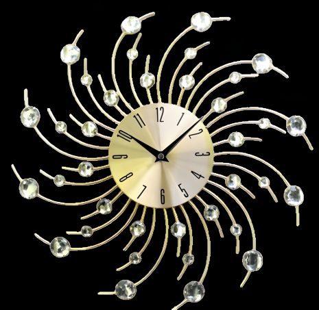 Декоративные настенные часы (50 см) "Звезда-G" NC золотистые