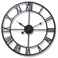 Годинник настінний Ti-Time (50 см) лофт Loft3-B металевий чорний