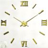 3D настінний годинник 130 см NC (Чехія) Римські2-B великий оригінальний золотий