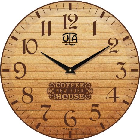 Настенные часы прованс (33 cм) UTA-055-VP бежевые